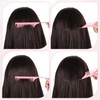 MBAIYO 6 Pcs Rat Tail Combs, Pink C Curved and