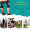 Wonder Care Black Bamboo Knee Sleeves for Men and Women,