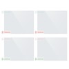 VIOFO 4 x Transparent Plastic Static Windshield Sticker, Compatible with