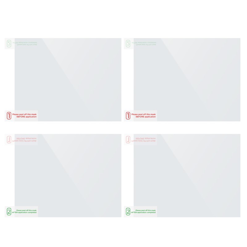 VIOFO 4 x Transparent Plastic Static Windshield Sticker, Compatible with