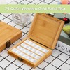RoseFlower Wooden Watercolor Paint Palette Tray, Palette Paint Case with