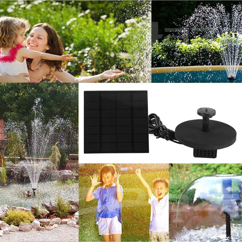 Solar Water Fountain Pump Outdoor Small Submersible Bird Bath Fountain