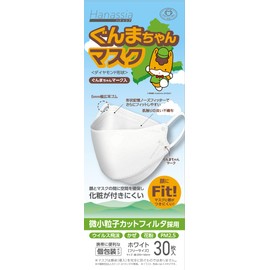 [AI-WILL] 【全国マスク工業会マーク入り】 ぐんまちゃん ３D-MASK 不織布マスク ホワイト