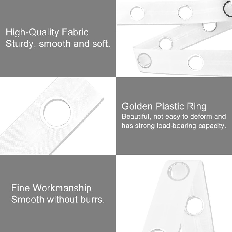 5M Eyelet Tape for Curtains 40 Rings Accessories for Sewing