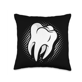 Dentist Tooth Doctor Dental Job Staff Health Best Dentist Throw Pillow