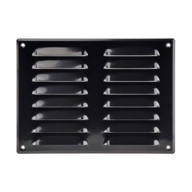 Steinberg14 Black Vent Cover 8x6 (Duct Opening) with Mesh - Wall and Ceiling Ventilation Register - Metal Air Grille - HVAC Cold Air Return Vent - 10.24"W x 7.48"H Outer Dimensions