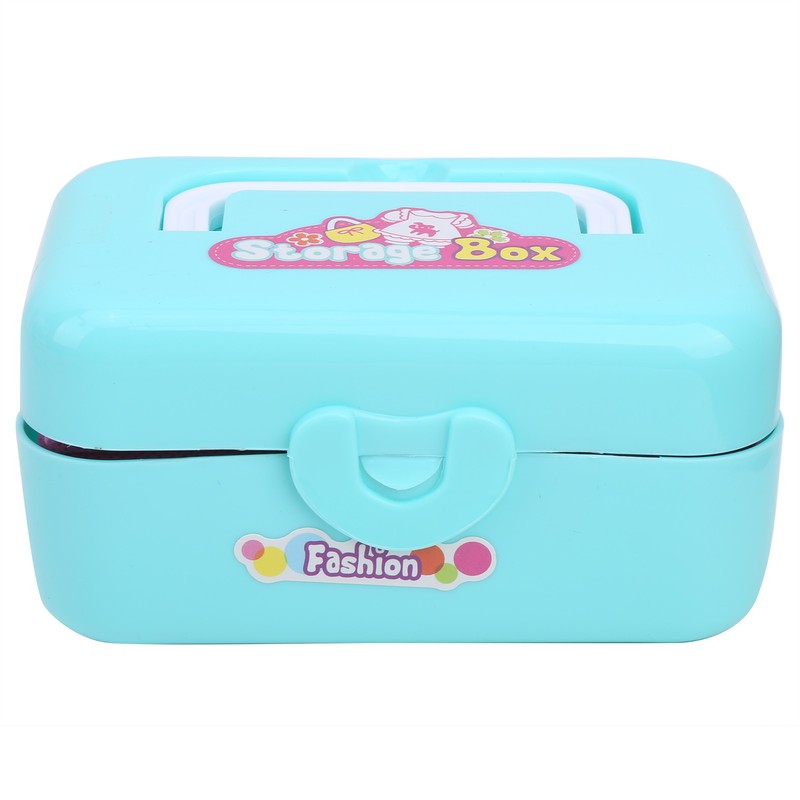 Kids Sewing Machine Toy Kit Portable W/Model Tape Scissor Threader