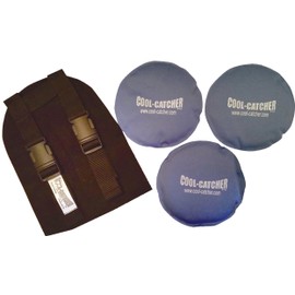 Cool-Catcher - Mascarillas de béisbol/Softball para colectores de Gel frío, Color Negro