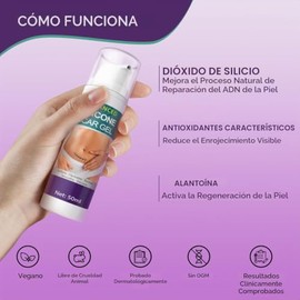 Crema De Silicona Para Cicatrices En Gel: Tratamiento Avanzado Para Eliminar Estrías, Cicatrices Antiguas Y Recientes, Cicatrices Quirúrgicas, Quemadu