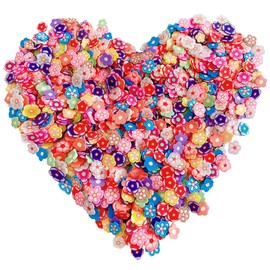 EHOPE Polyme Slices Nail Art Slices Fruits Slice for Nail Art and Cellphone Decorations（Plum Blossom Slices）