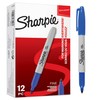 Sharpie Permanent Markers | Fine Point | Blue | 12