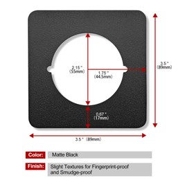 MOSECYOU Door Knob Plates Square Version, Matte Black, Door Reinforcement Plate, Door Handle Cover Filler Fixing Repair Backplate, Scar Plates for Door Knob/Deadbolt(4 Pcs, Matte Black)