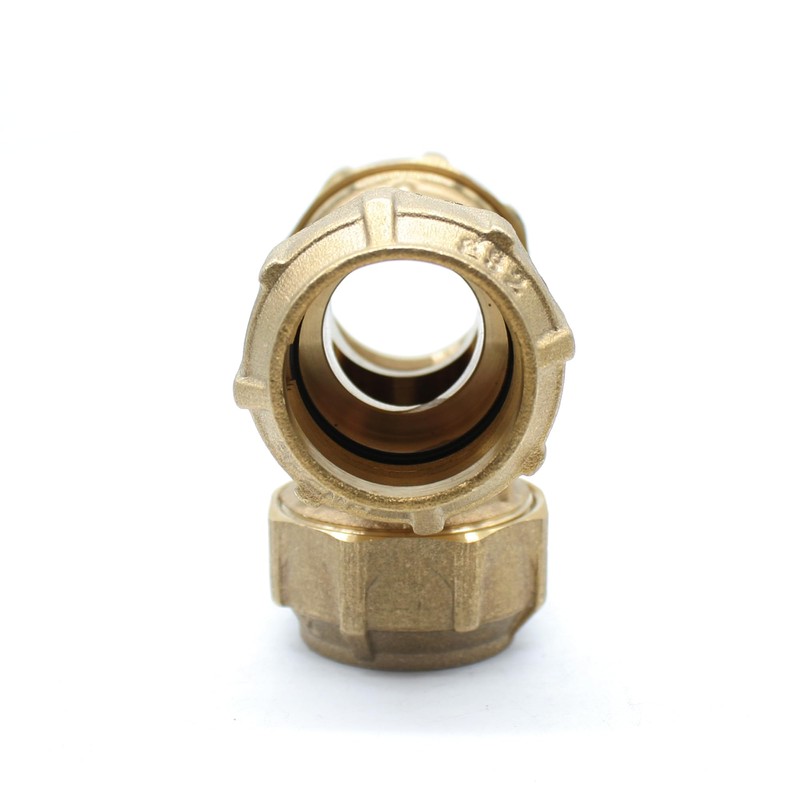 DOJA Barcelona T-Piece Brass 25 mm Polyethylene Pipe Connection 25