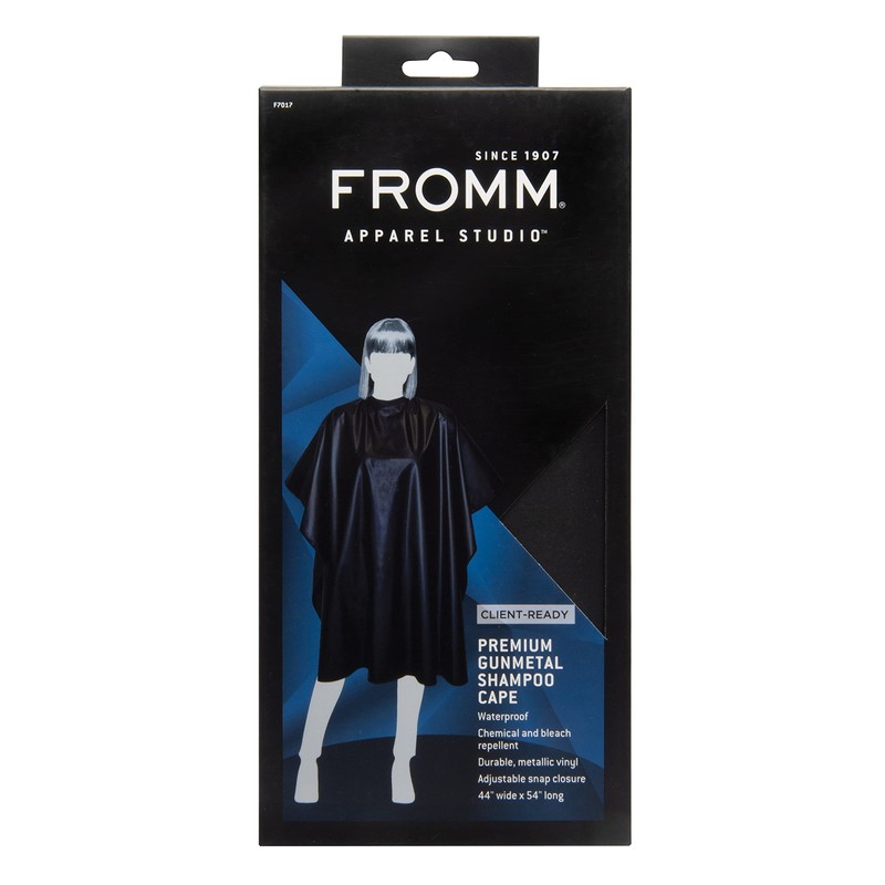 Fromm Premium Gunmetal Shampoo Cape, 44" x 58"