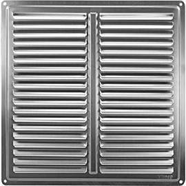 Ventilation Grille Slotted 255 x 255 mm Stainless Steel