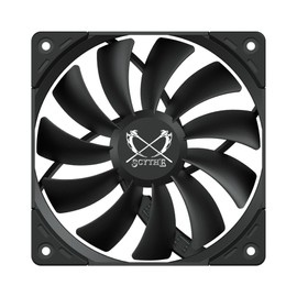 Scythe Kaze Flex II 120 PWN, 120mm x 25mm Air Flow Optimized Quiet Operating Computer Case Fan, Fluid Dynamic Bearing, 4-Pin Connector (1500 RPM, 5)