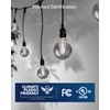 FLSNT 6 Pack G25 LED Globe Edison Bulbs, 5000K Daylight