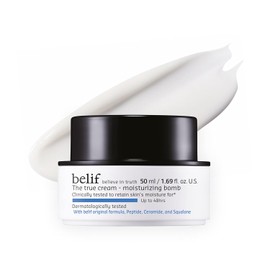 belif The True Cream - Moisturising Bomb, Hydration Cream with Peptide & Squalane,restores skin barrier, firming, Suits All Skin Types expecially For Normal to Dry Skin, Korean Skincare (50ml)