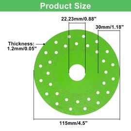 SWZHAI Rock Slab Grinding Disc 4.5 Inch, Ceramic Glass Cutting Disc, Rock Slab Flat Grinding Cutting Piece, 1.2 mm Diamond Blade for Angle Grinder (3PCS)