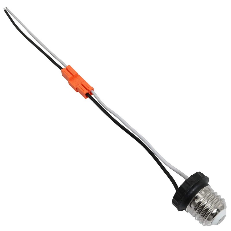 Longdex E26 Medium Socket Adapter 5Pairs Male Screw In Light