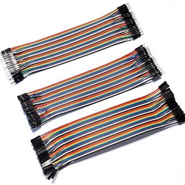 Aihasd 120 Pieces 3-in-1 Kit 20 cm Female-Female Male-Male Jumper Wire Cable Jumper Wire Cable Jumper Wire Bridges for Arduino