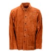 QeeLink Leather Welding Jacket - Flame-Resistant Heavy Duty Work Welder