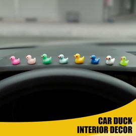 Rislobx Cute Duck, 20Pcs Car Interior Decor Car Ornaments for Rear View Mirror Dashboard Decoration, Automotive Funny Accessories