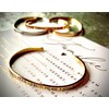 Elegant bangle in silver, gold or rose gold with mantra