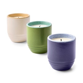 Modern Sprout Garden Vibes 2-in-1 Soy Candle & Planter - 3-Pack Indoor Set (Violet Hour, in The Weeds, Golden Moments) 6 Oz Scented Candles with Lavender, Sage & Mint Seeds – 38–40 Hr Burn Each