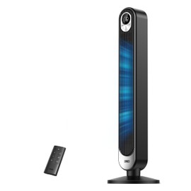 Dreo Tower Fan for Bedroom, 90° Oscillating Standing Fan, 30ft far, 28dB Quiet for Sleep, 6 Speeds, 4 Modes, 12H Timer, 42 Inch, Bladeless, Remote, for Home, Office, Room, Cruiser Pro T1