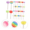 OHPHCALL 3D Lollipop Charms for Nail Art 50pcs Resin Nail