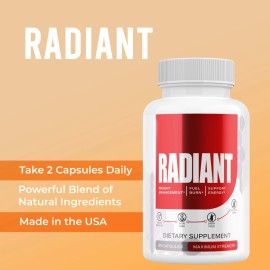 Radiant Advanced Formula Vitamin Natural Health & Wellness Supplement ( 5 Pack )