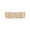 9 Carat Gold on Solid Sterling 925 Silver Diamond Set