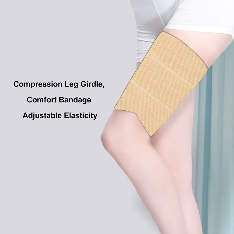 Thigh Trimmer Light Yellow 7cm Wide Elasticity Comfortable Thigh Root