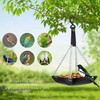 NiCoLa Hanging Leather Bird Feeder Tray for Outdoor Wild Bird
