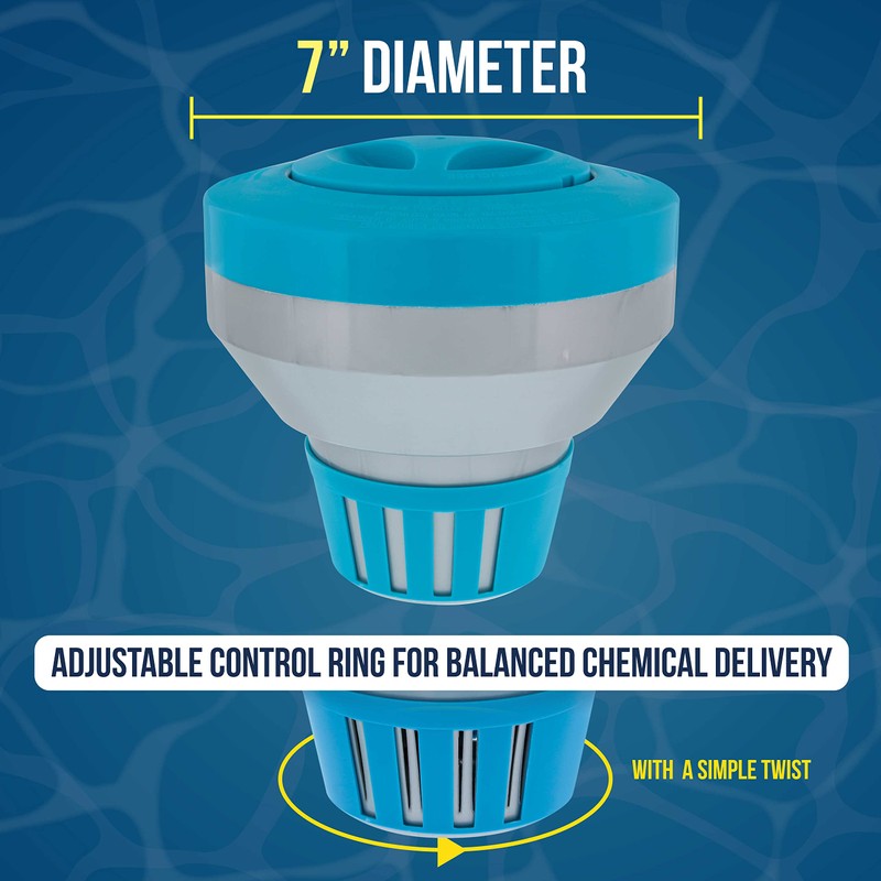 U.S. Pool Supply Pool Chlorine Floater, Chlorine Tablet Floater, Floating