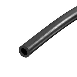 sourcing map Lubricating Oil Hose 5mm ID x 10mm(3/8") OD 6.6ft Water Tube Black Rubber Hose