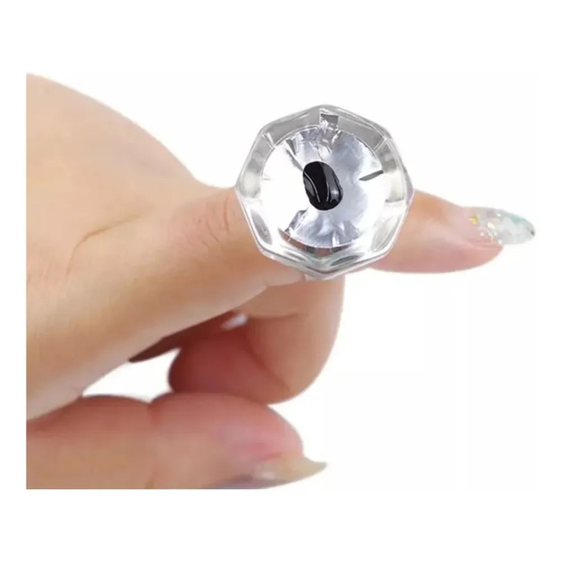 Anillo De Cristal Para Pegamento Extensiones Pestañas Mink