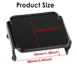2pcs 3 inch Led Pod Lights Covers Cube Light Covers 3" Light Bar Lens Cover Dustproof Scratch-Proof Black Covers for ATV Truck SUV 3x3inch Square Lights Fog Driving Lamp Protective Covers Waterproof
