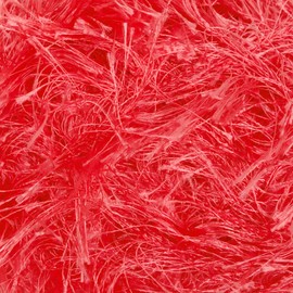 JubileeYarn Feather Whimsy Eyelash Yarn - 50g/Skein Fine Polyester Fur - Wine Red - 6 Skeins