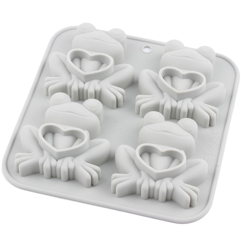 4 Cavity Frog Candy Molds Passover Frog Silicone Mold For
