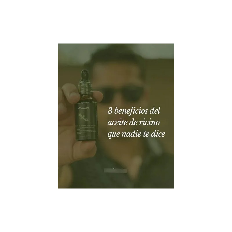 Aceite De Ricino Con Romero Ankur 30ml Para Pestañas Y