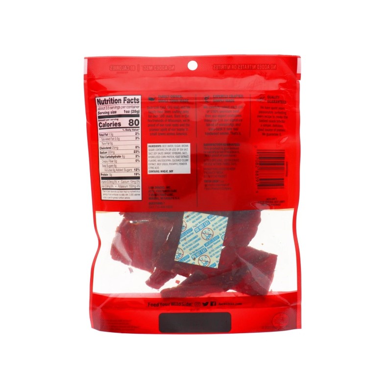 Jack Link Beef Jerky Original - Bag 3.25 oz