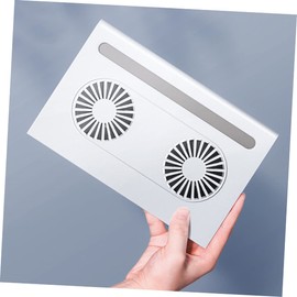 KONTONTY Laptop Cooling Rack with Fans Ergonomic Design for Enhanced Airflow Lightweight Portable for Travel and Home Use Compatible with All Laptop Models