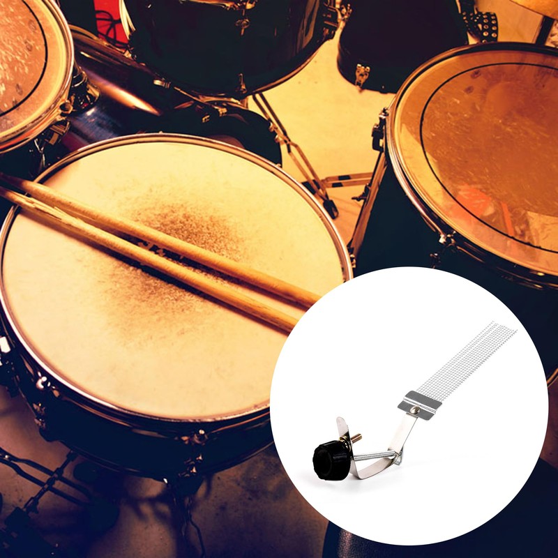 Yibuy 8.11 Inches Iron Half Design Snare Drum Wire Metal