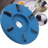 Tree Stump Sander 6 Teeth Wood Carving Disc Steel Angle