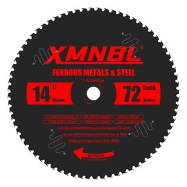 14 Inch Metal Steel Cutting Saw Blade,Replace for Diablo D1472CF 14" Metal Chop Saw Blade,Compatible with Evolution etc 14 Inch Saw.72T Carbide Saw Blade.Steel Cutting Saw Blade.Longer Life 5X