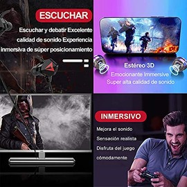 Audífonos Gaming InEar, con Micrófono Desmontable (Negro)