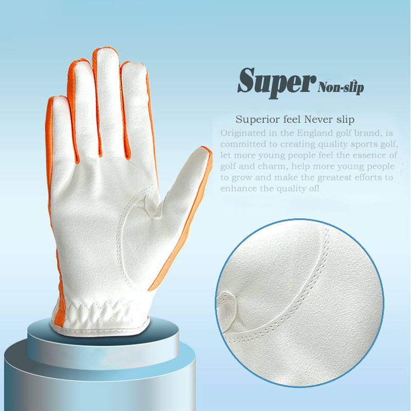 Professional Golf Gloves for Young Children Breathable Fiber Cloth Gloves