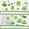 HAPINARY Cute Frog Wall Decals 4 Sheets Frog Wall Sticker